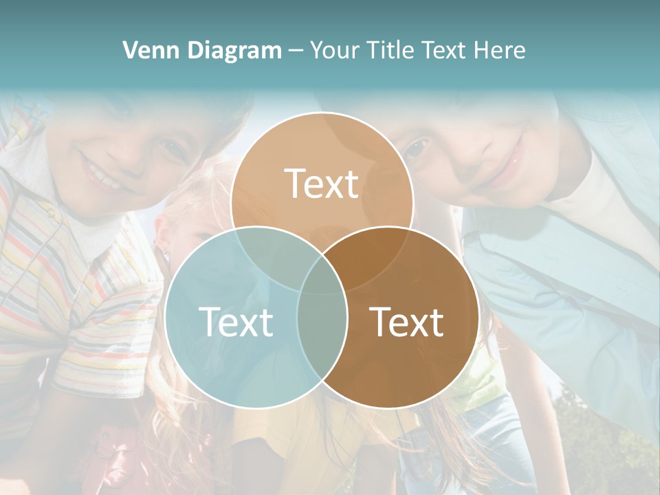 Cheerful Smiling Outside PowerPoint Template