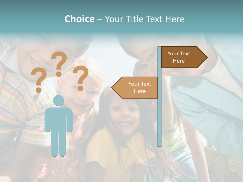 Cheerful Smiling Outside PowerPoint Template