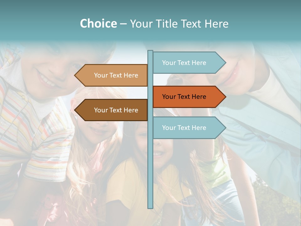 Cheerful Smiling Outside PowerPoint Template
