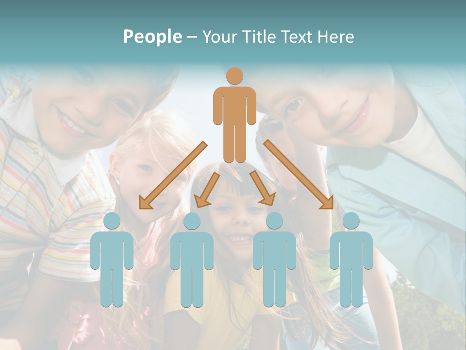 Cheerful Smiling Outside PowerPoint Template