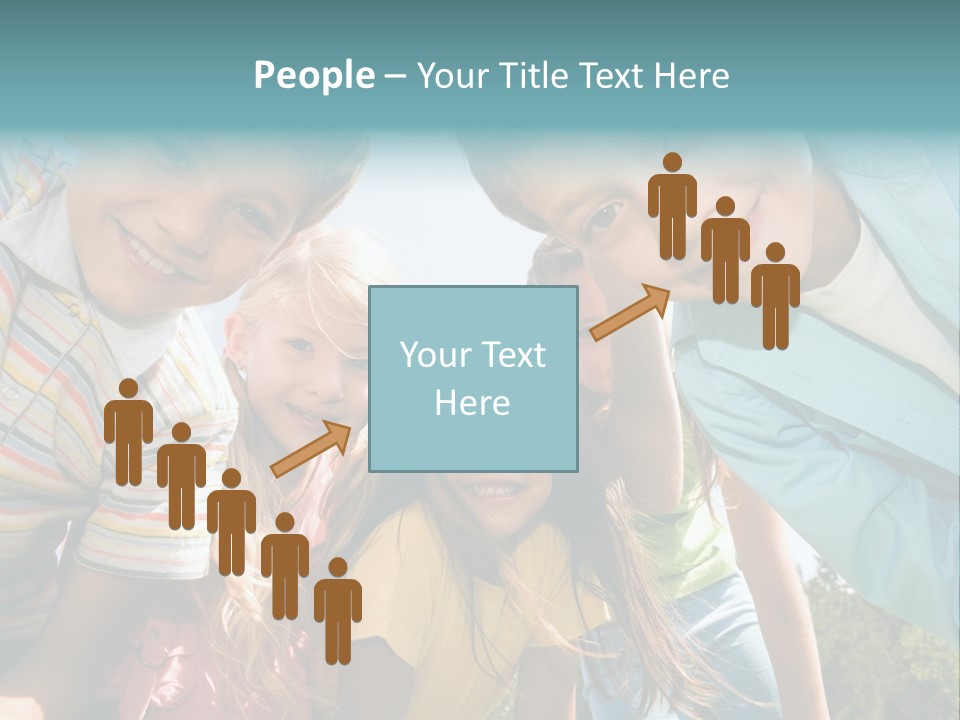 Cheerful Smiling Outside PowerPoint Template