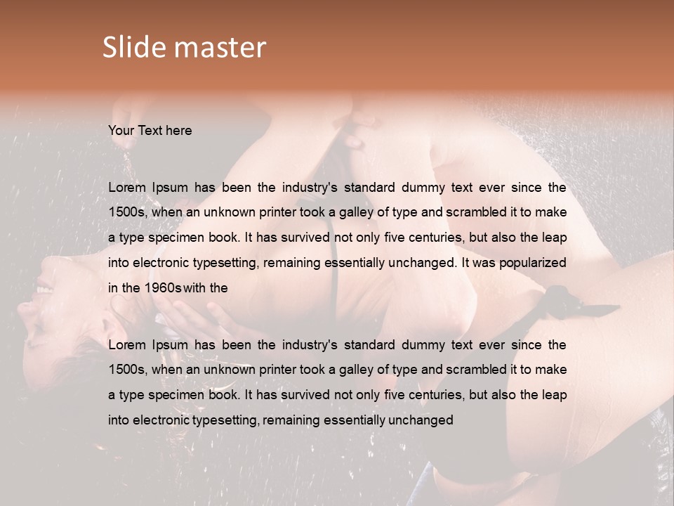 Enjoyment Romantic Desire PowerPoint Template