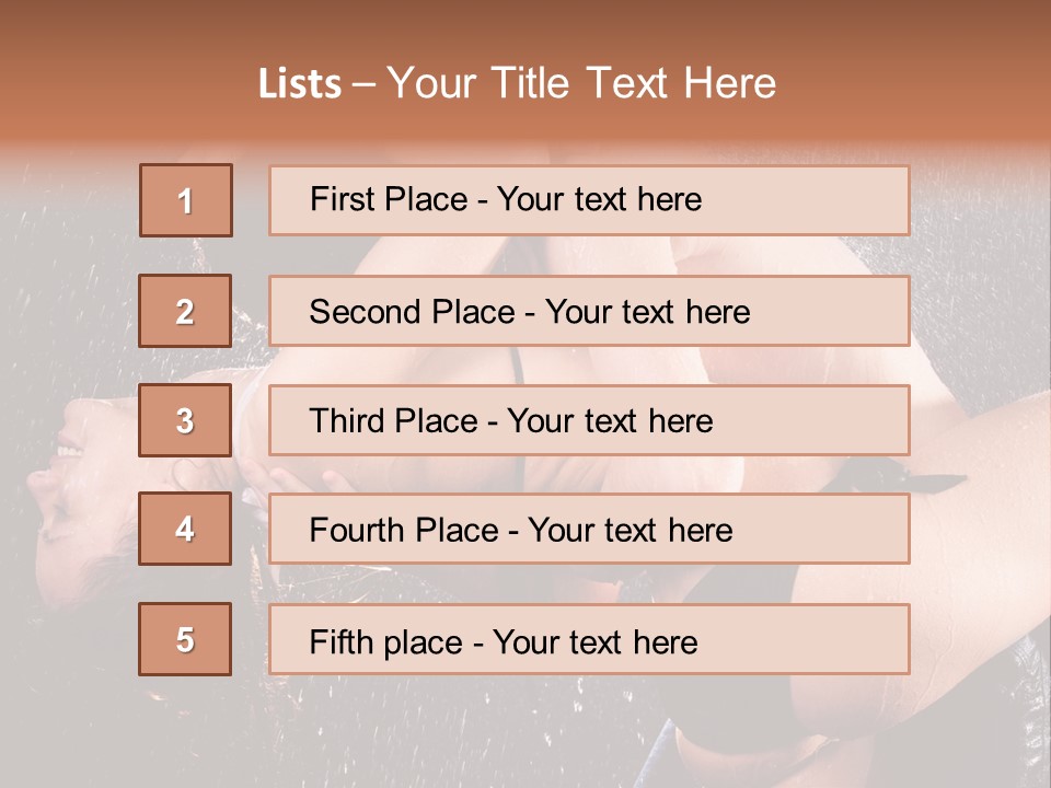Enjoyment Romantic Desire PowerPoint Template