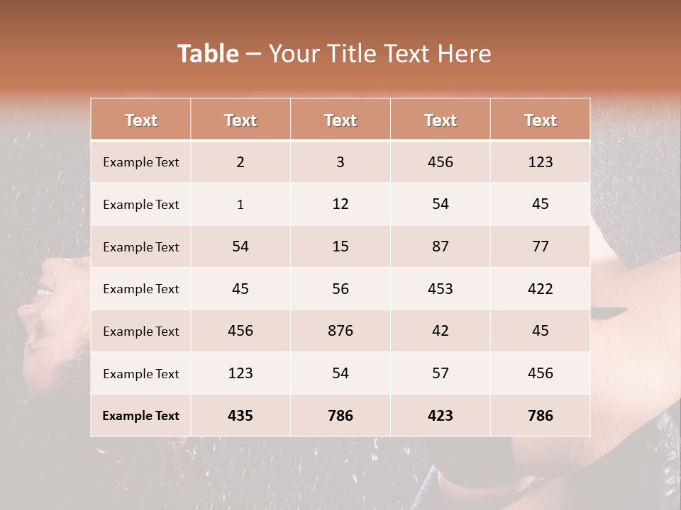 Enjoyment Romantic Desire PowerPoint Template