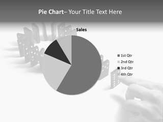 Black Background Domino PowerPoint Template