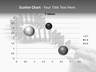 Black Background Domino PowerPoint Template