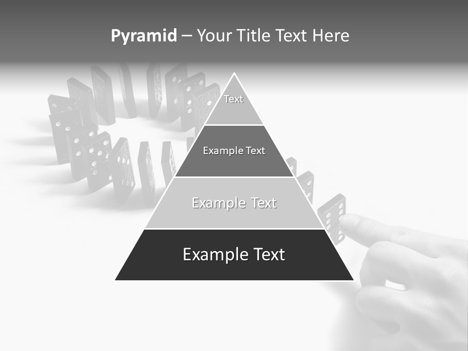 Black Background Domino PowerPoint Template