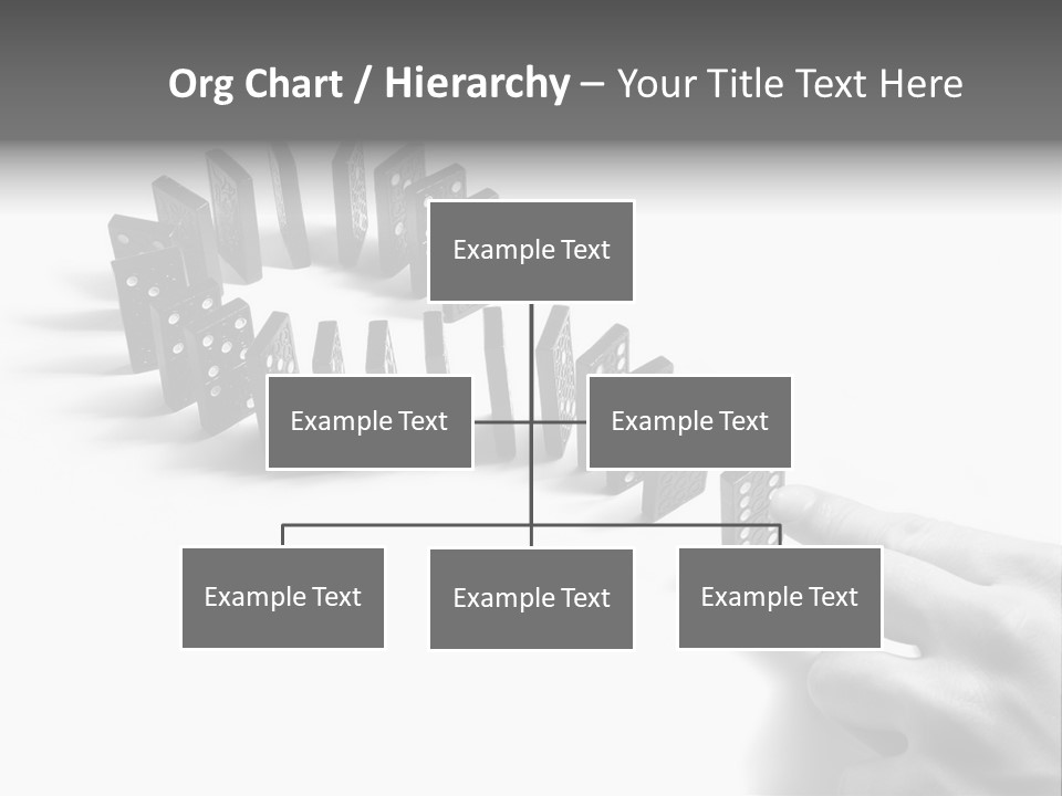 Black Background Domino PowerPoint Template