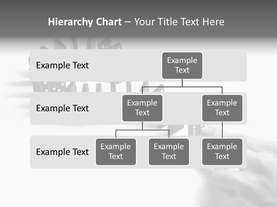 Black Background Domino PowerPoint Template