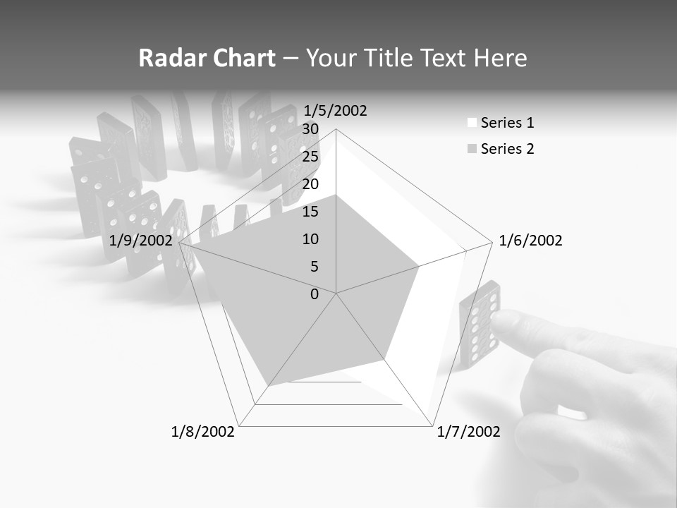 Black Background Domino PowerPoint Template