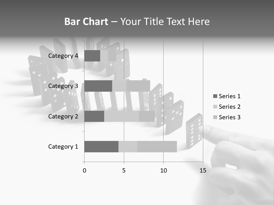 Black Background Domino PowerPoint Template