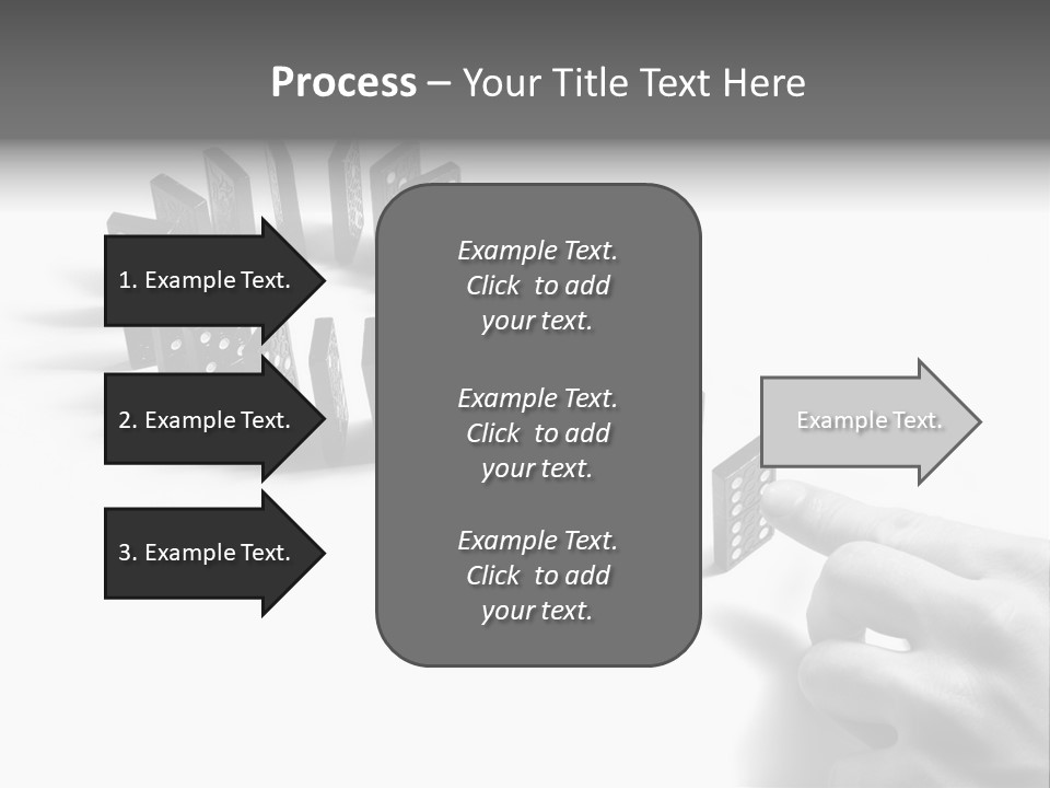 Black Background Domino PowerPoint Template