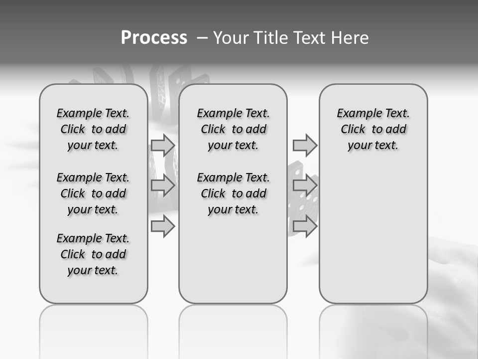 Black Background Domino PowerPoint Template