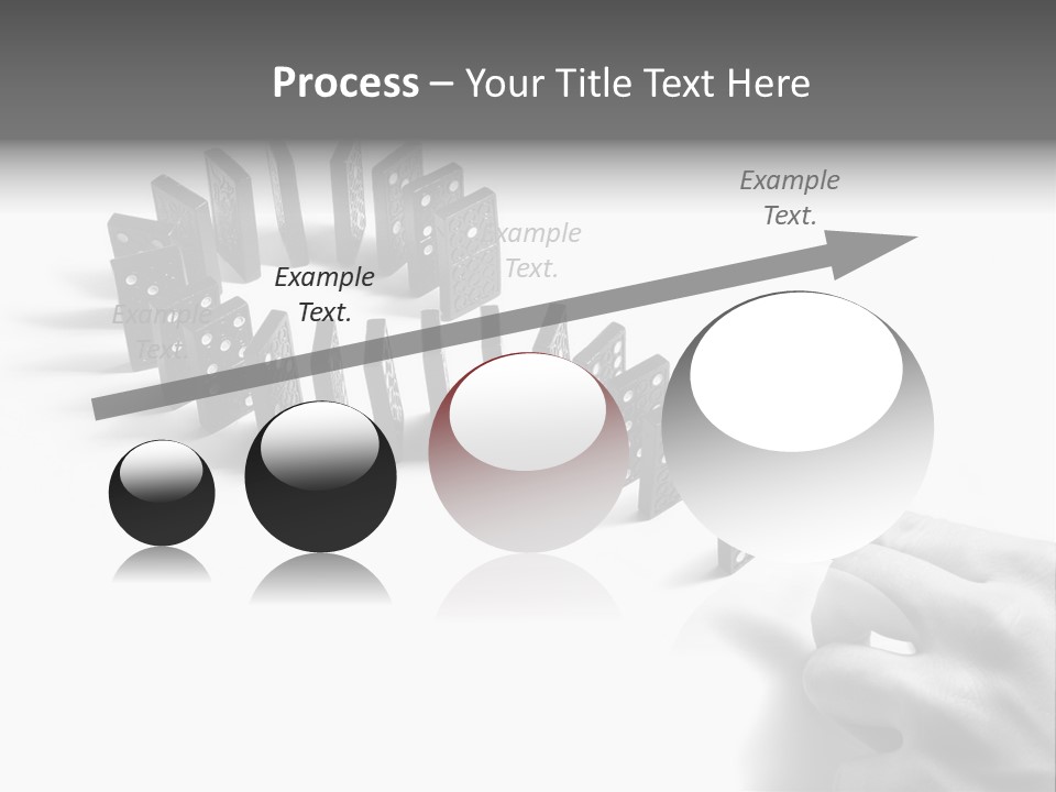 Black Background Domino PowerPoint Template
