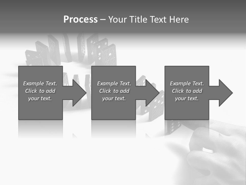 Black Background Domino PowerPoint Template