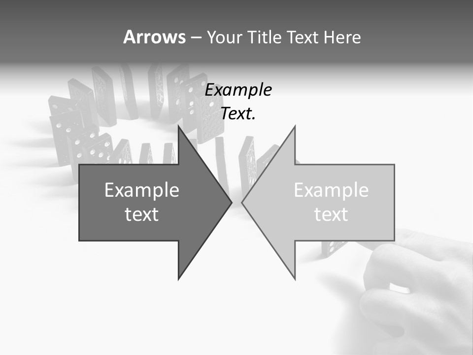 Black Background Domino PowerPoint Template