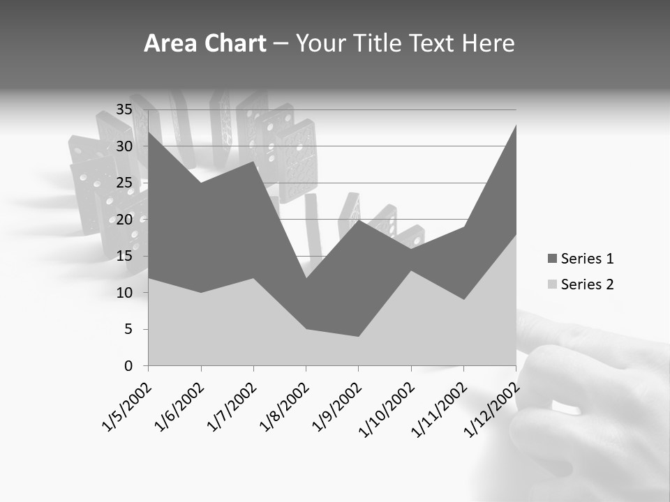 Black Background Domino PowerPoint Template