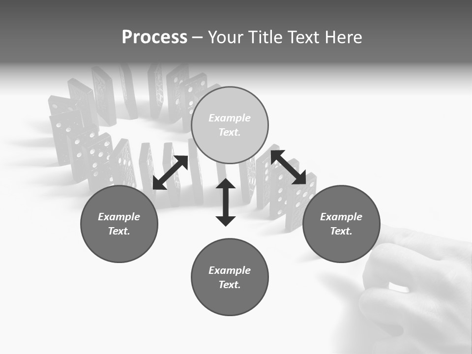 Black Background Domino PowerPoint Template