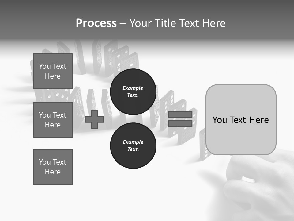 Black Background Domino PowerPoint Template