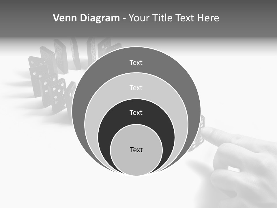 Black Background Domino PowerPoint Template
