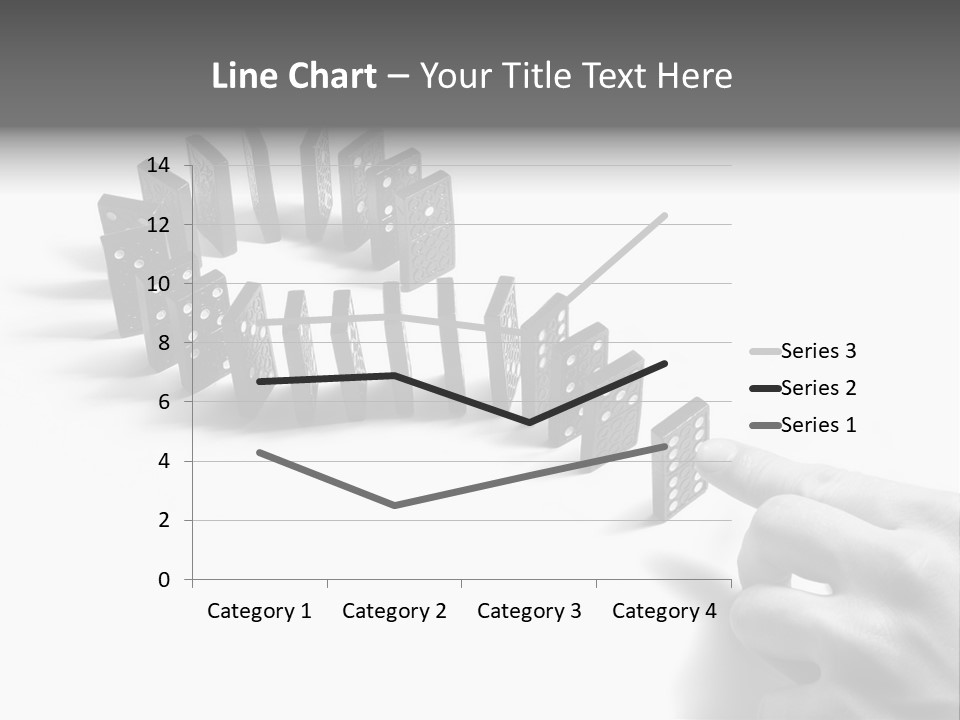 Black Background Domino PowerPoint Template