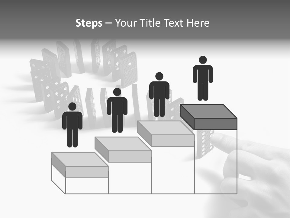 Black Background Domino PowerPoint Template