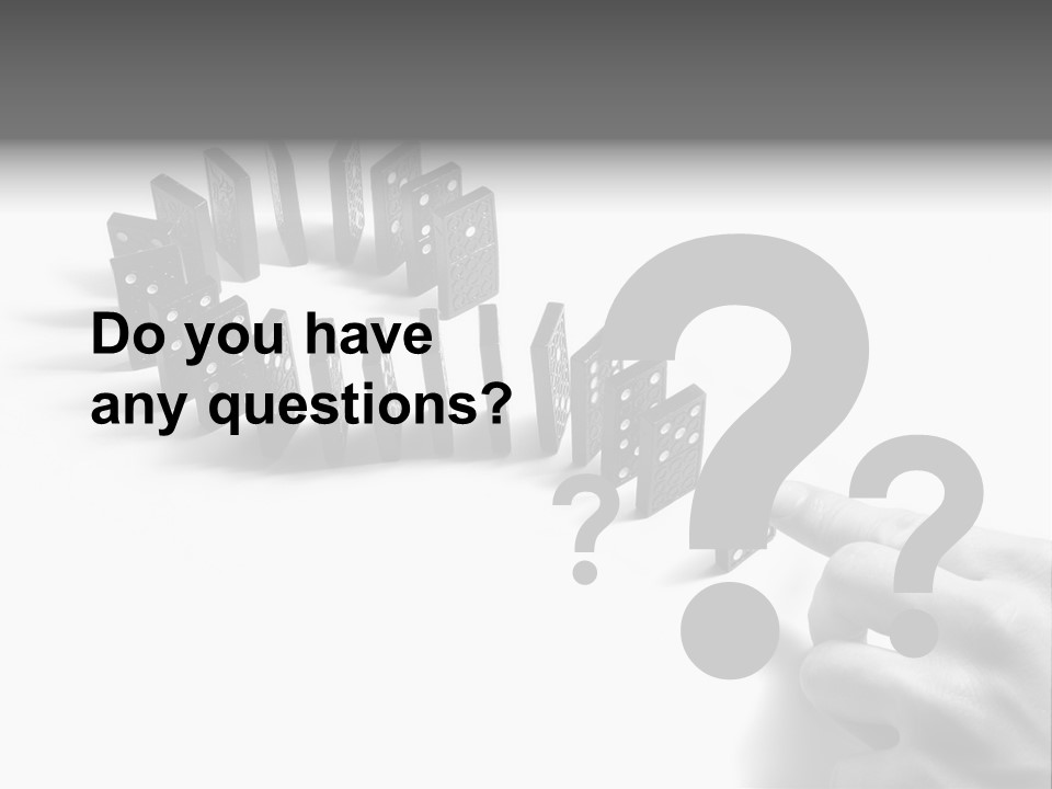 Black Background Domino PowerPoint Template