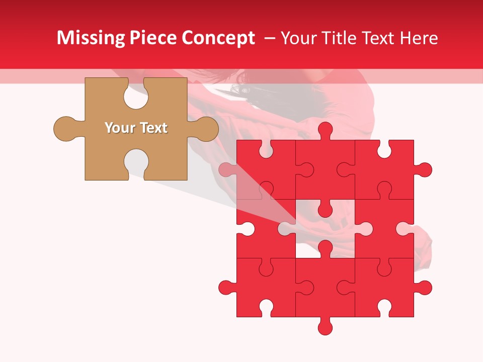 A Woman In A Red Dress Jumping In The Air PowerPoint Template