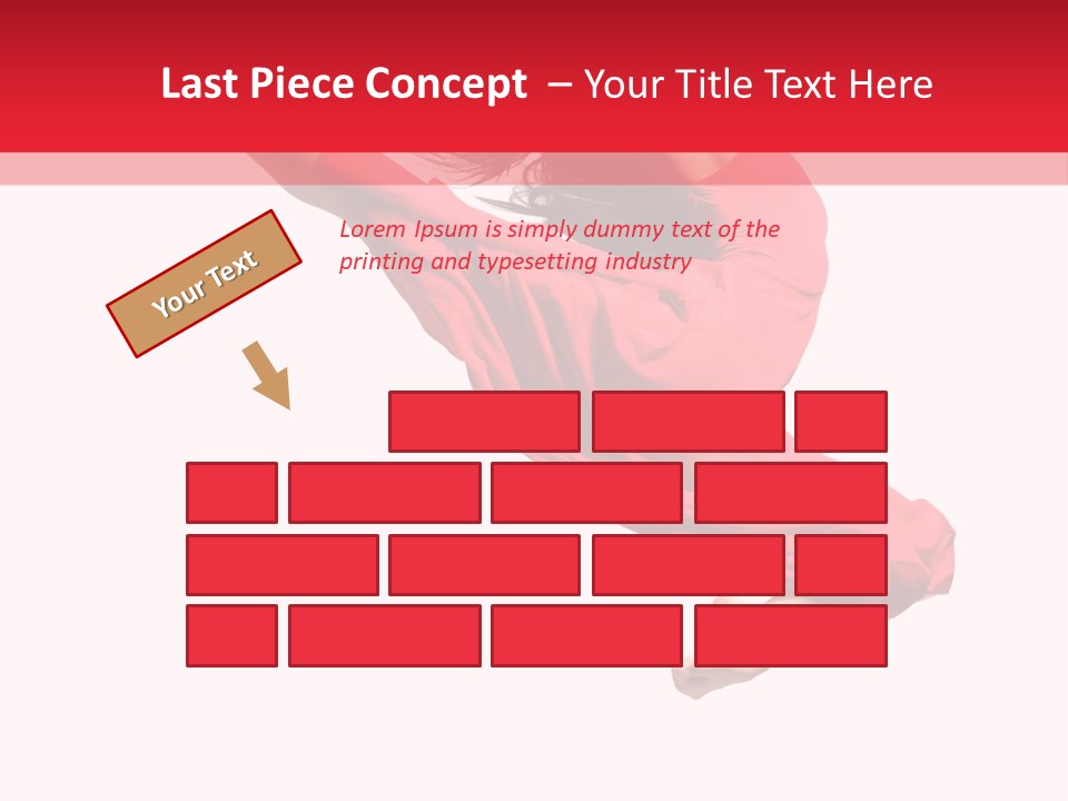 A Woman In A Red Dress Jumping In The Air PowerPoint Template