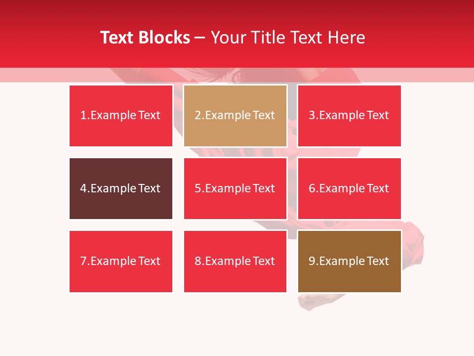 A Woman In A Red Dress Jumping In The Air PowerPoint Template