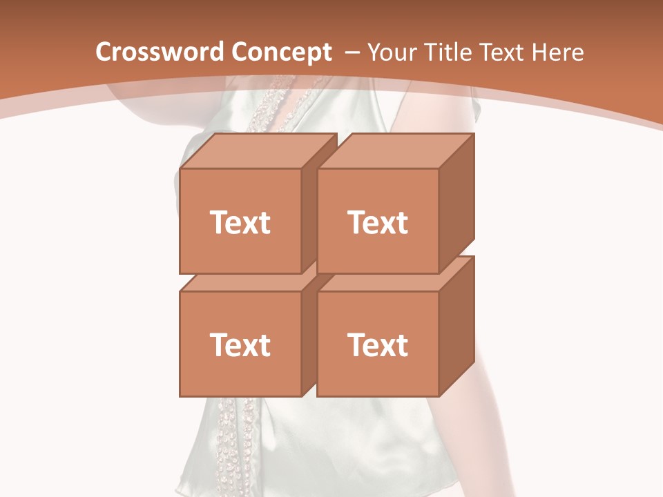 Hair Blond Secret PowerPoint Template