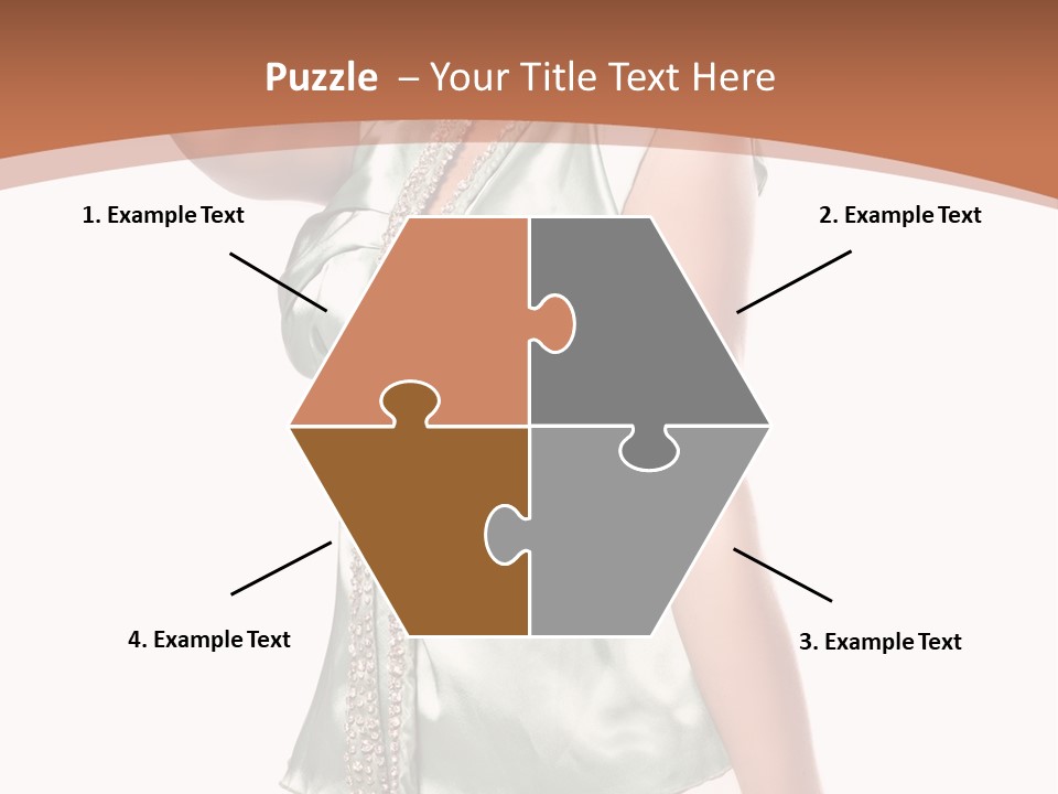 Hair Blond Secret PowerPoint Template