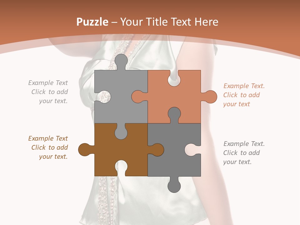 Hair Blond Secret PowerPoint Template