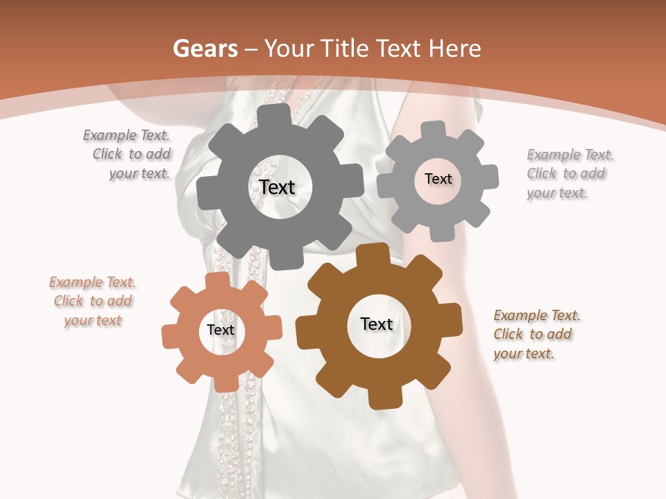 Hair Blond Secret PowerPoint Template