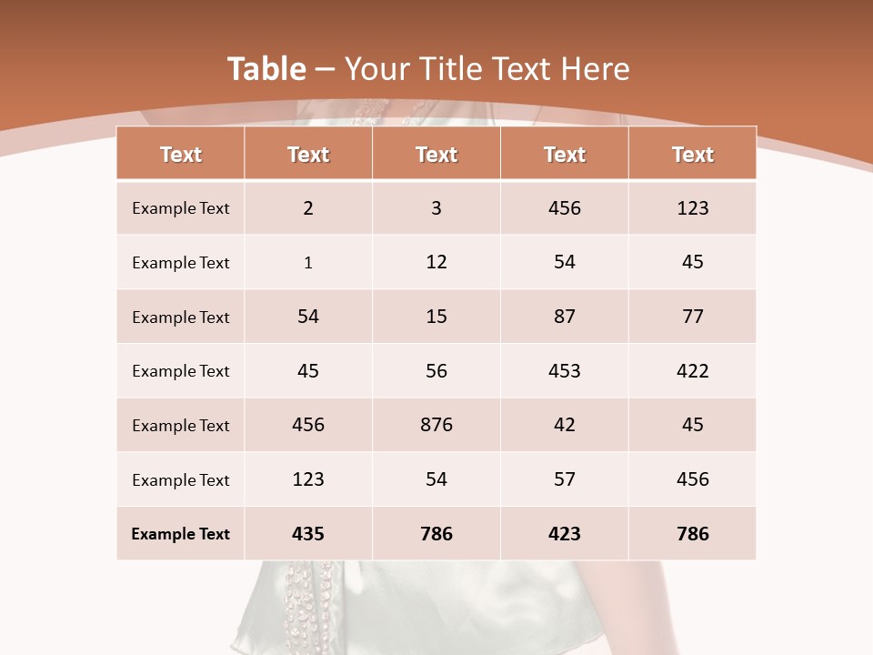 Hair Blond Secret PowerPoint Template