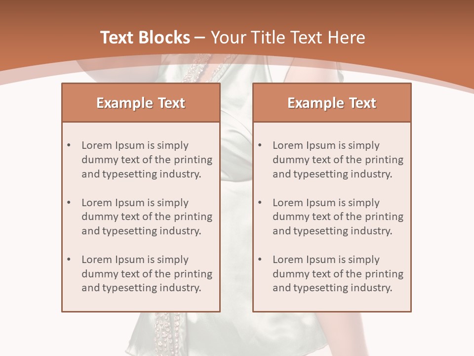 Hair Blond Secret PowerPoint Template