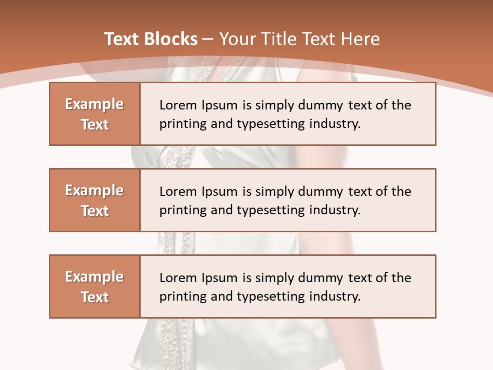 Hair Blond Secret PowerPoint Template