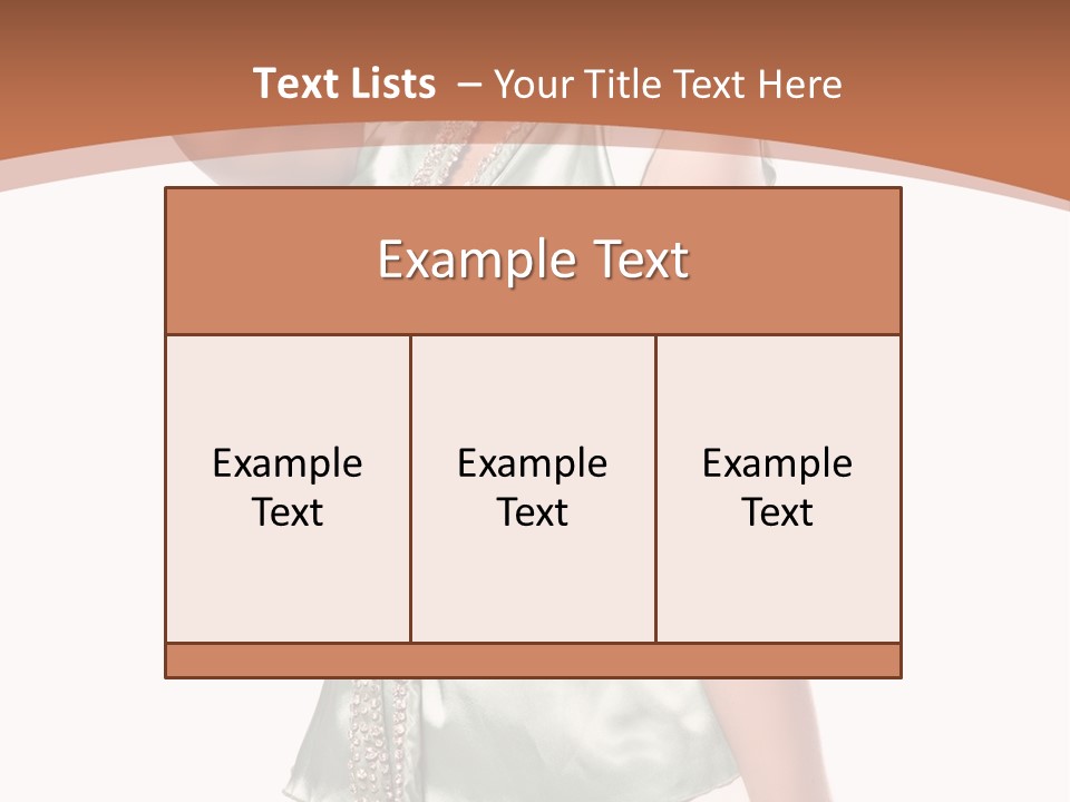 Hair Blond Secret PowerPoint Template