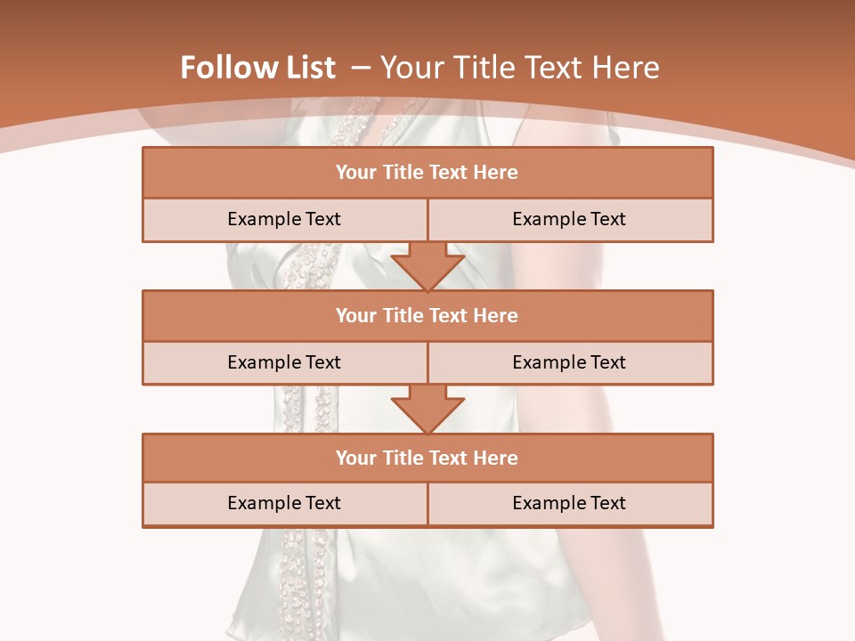 Hair Blond Secret PowerPoint Template