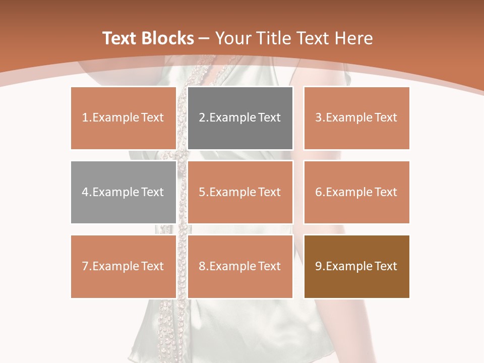 Hair Blond Secret PowerPoint Template