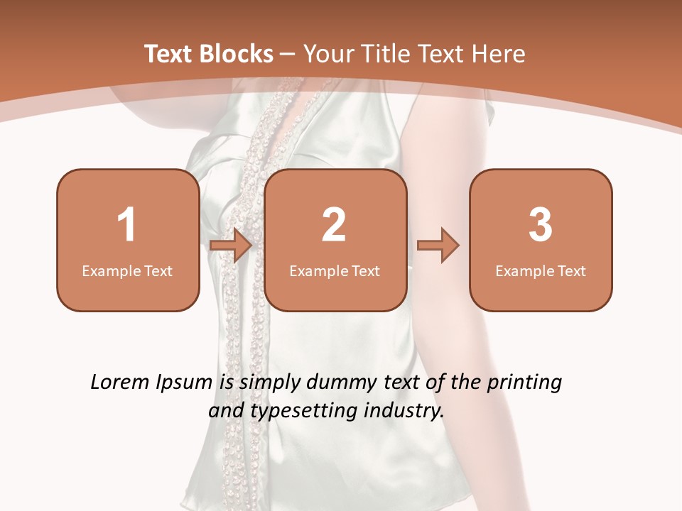 Hair Blond Secret PowerPoint Template