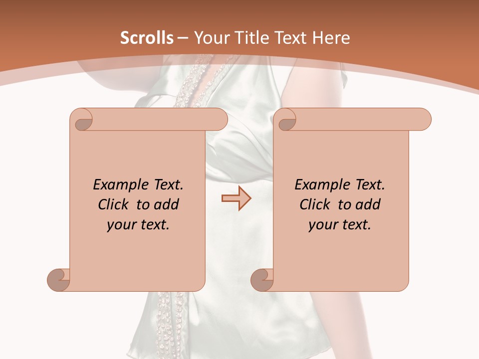 Hair Blond Secret PowerPoint Template