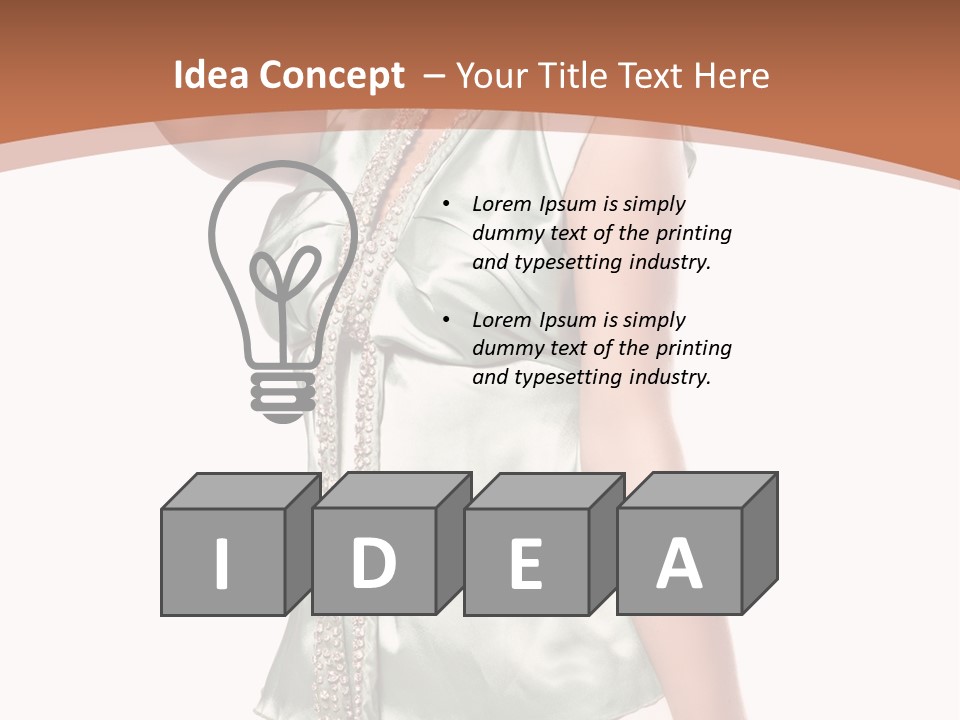 Hair Blond Secret PowerPoint Template