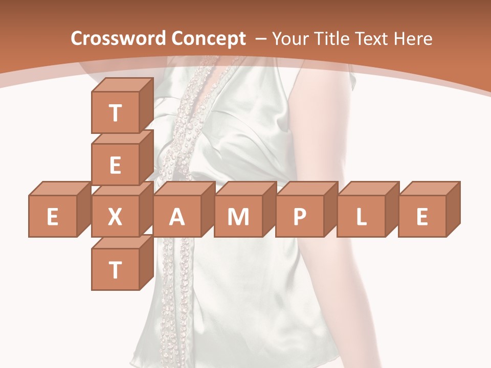 Hair Blond Secret PowerPoint Template