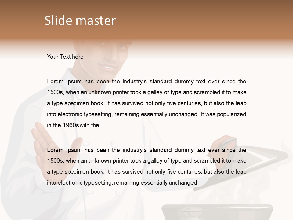 Blank Paint Studio PowerPoint Template