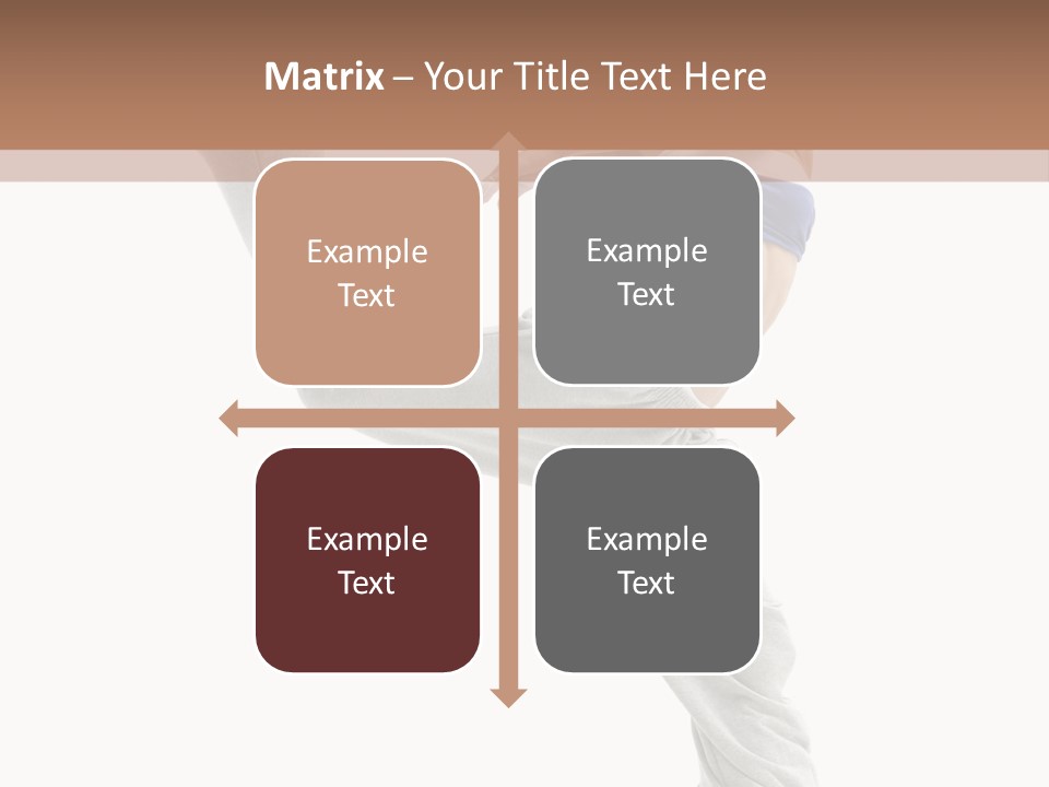 A Woman Is Jumping In The Air With Her Leg Up PowerPoint Template