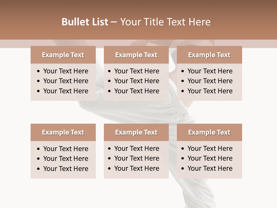 A Woman Is Jumping In The Air With Her Leg Up PowerPoint Template