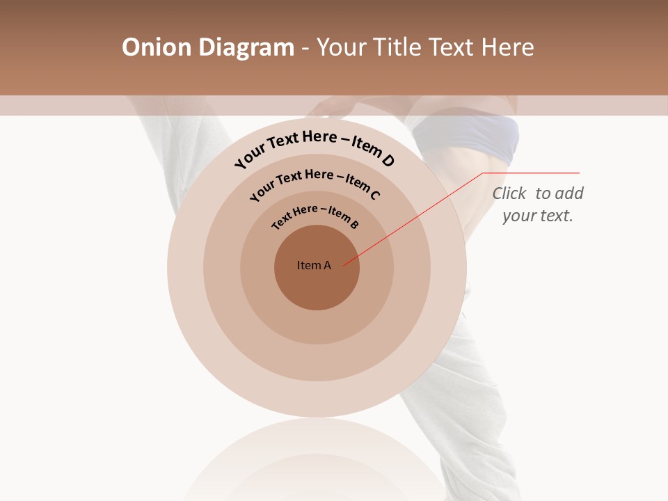 A Woman Is Jumping In The Air With Her Leg Up PowerPoint Template