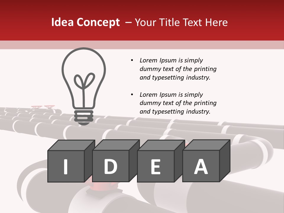 Steel Cylinder Power PowerPoint Template