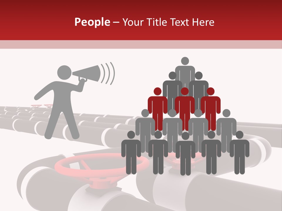 Steel Cylinder Power PowerPoint Template